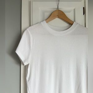 A New Day || Ribbed Tee in White